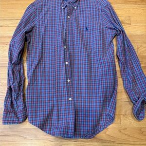 Ralph Lauren Blue and Red Checkered Shirt